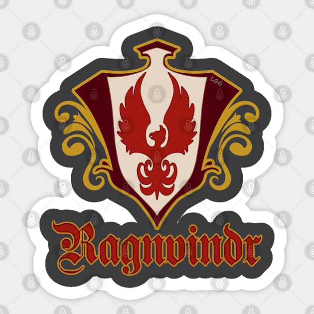 Ragnvindr Crest Sticker by LetsGetGEEKY